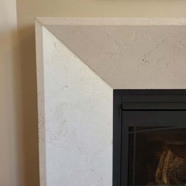 Concrete Fireplace Surround