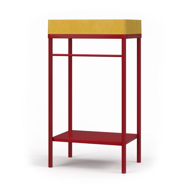 Rohen Metal Console Stand Red - Crimson