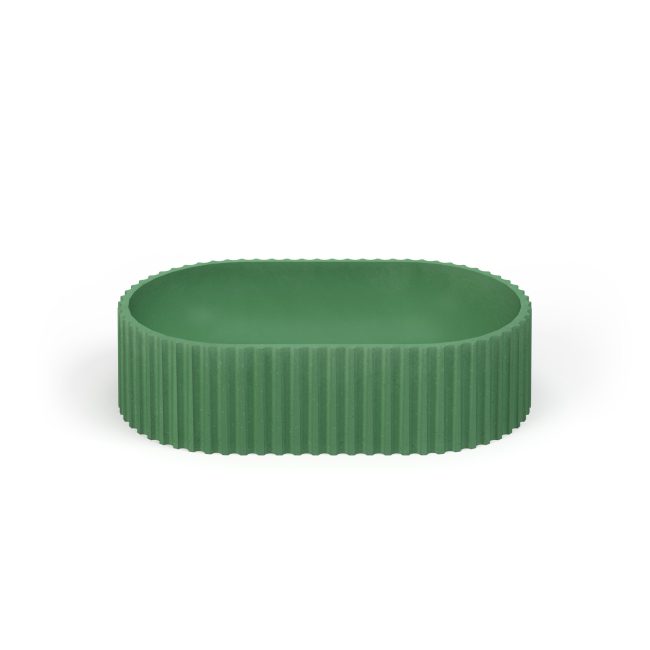 Geni pill concrete sink green - Fern