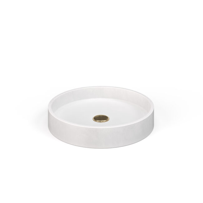 Lily round concrete sink - Natural